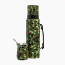 Set termo y mate camuflado de acero (1,2 L) | Termuco