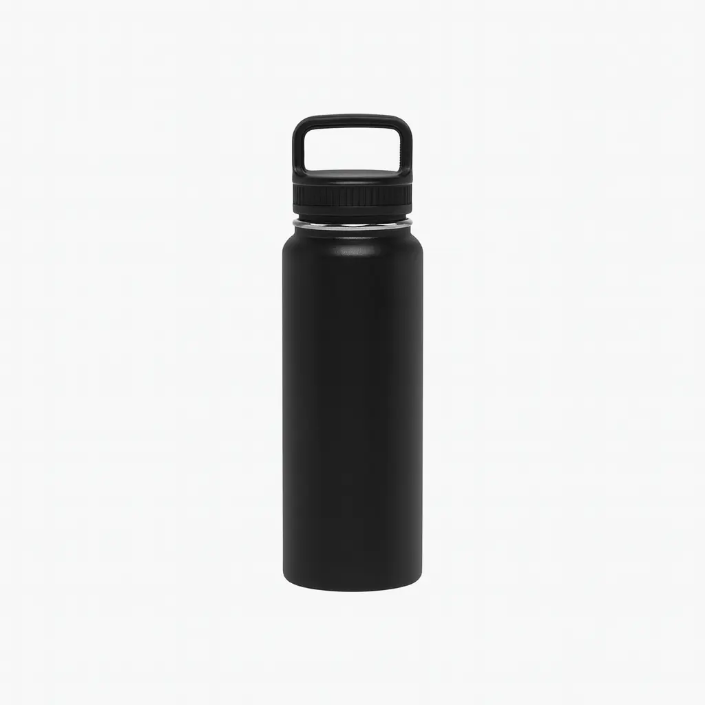 [BS0001] Botella deportiva con manija y tapa hermética | Termuco (Negro)